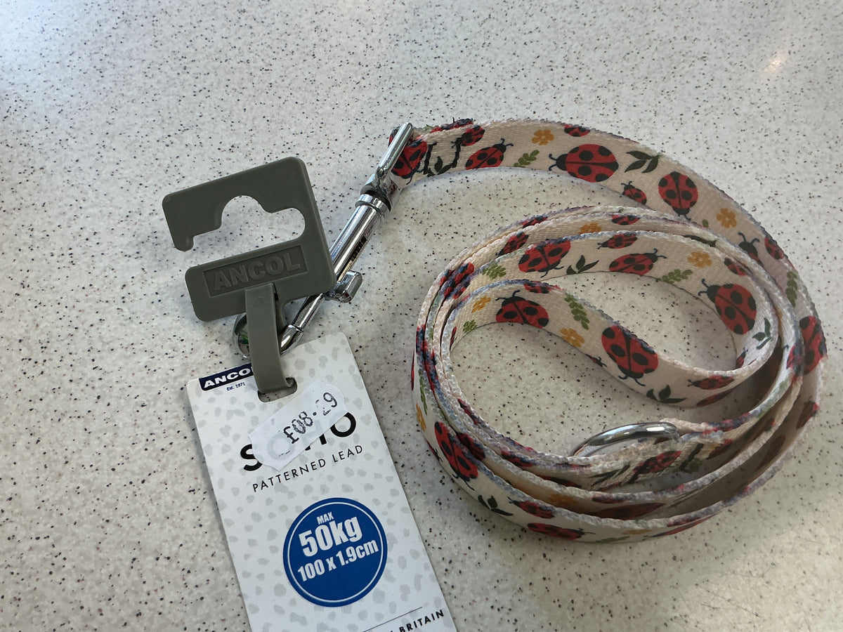 Ancol soho snap lead - ladybird 100x1.9cm