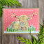 Christmas Highland Cow Eco Friendly Art Card Colourful Funny