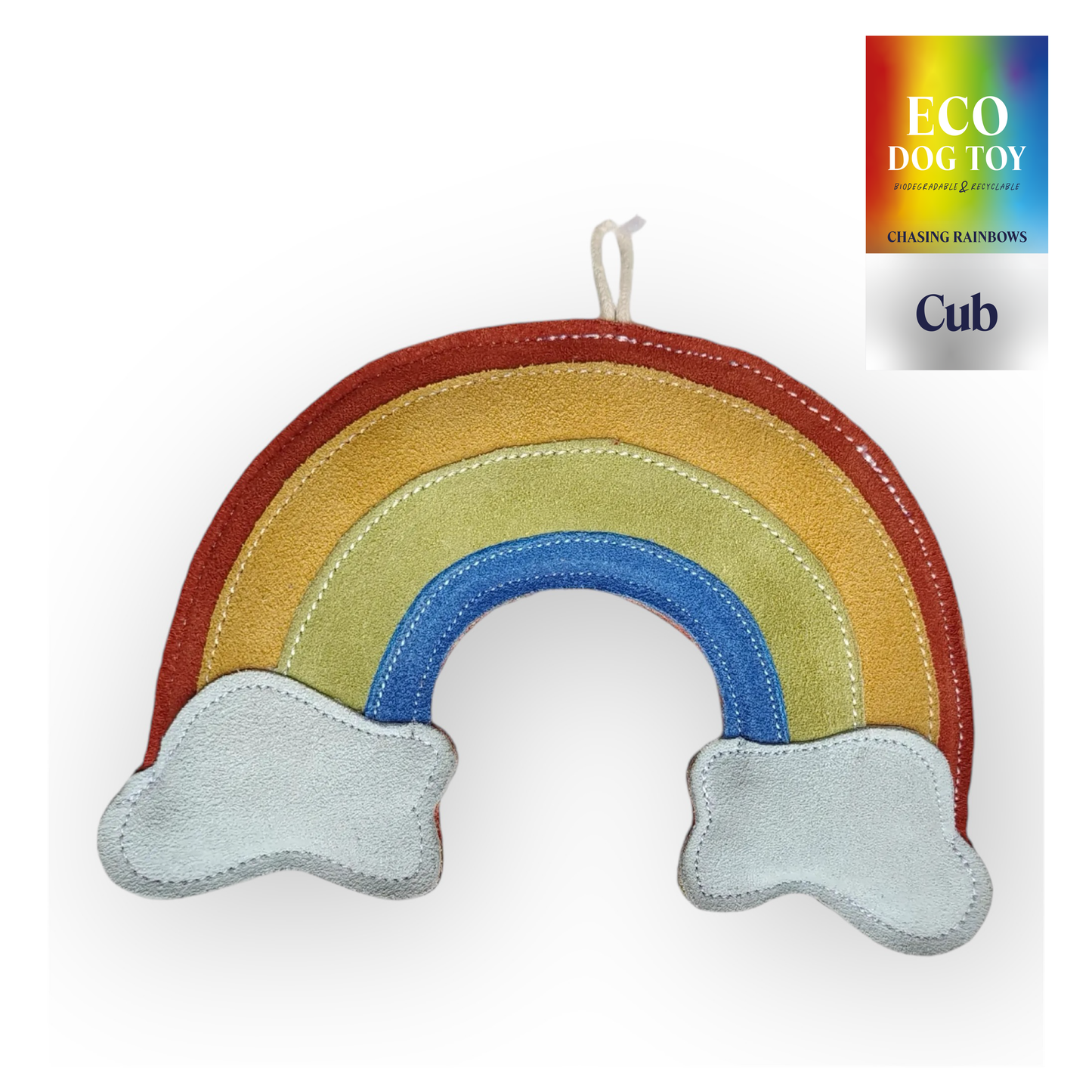Cub - Chasing Rainbows - Eco Leather Dog Toy