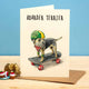 Boarder Terrier Card - Dog Card - Everyday Card: 5" x 7"