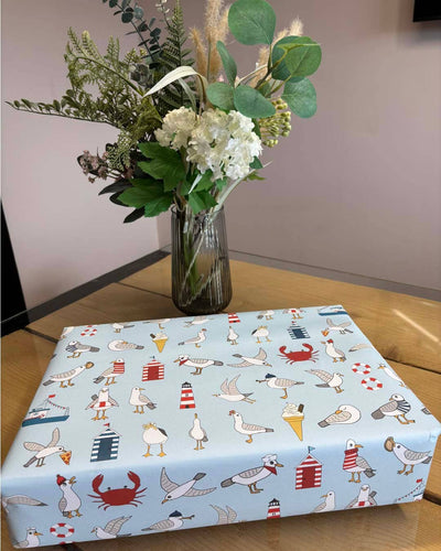 Gift Wrap - Seagulls