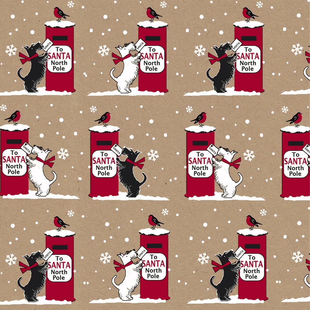 Christmas Ho Ho Eco kraft recycled Wrapping Paper (42rolls)