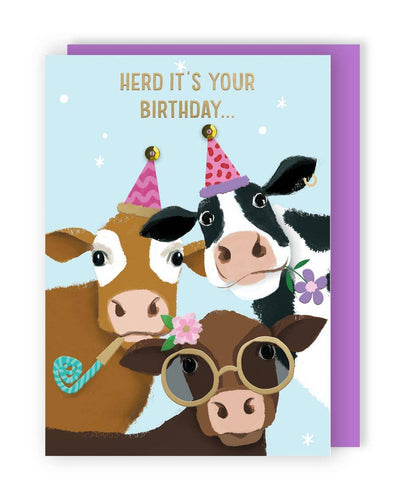 Yours Truly - Party Cows Card