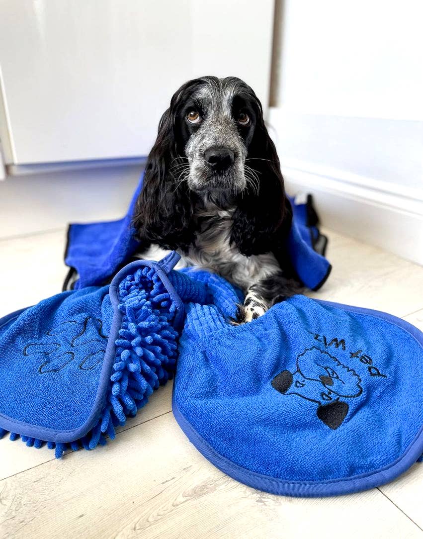 Pet Wiz - Microfibre Noodle / Chenille Dog Towel