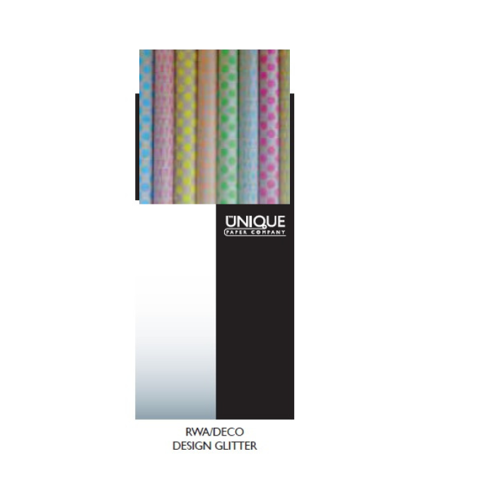 Neon Kraft Glitter Rollwrap