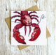 Lobster Love Embroidery Art Card