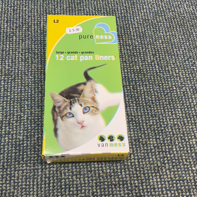 12 pack large cat litter liners