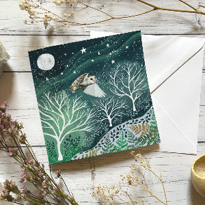 Glitter and Earth - Winter owl