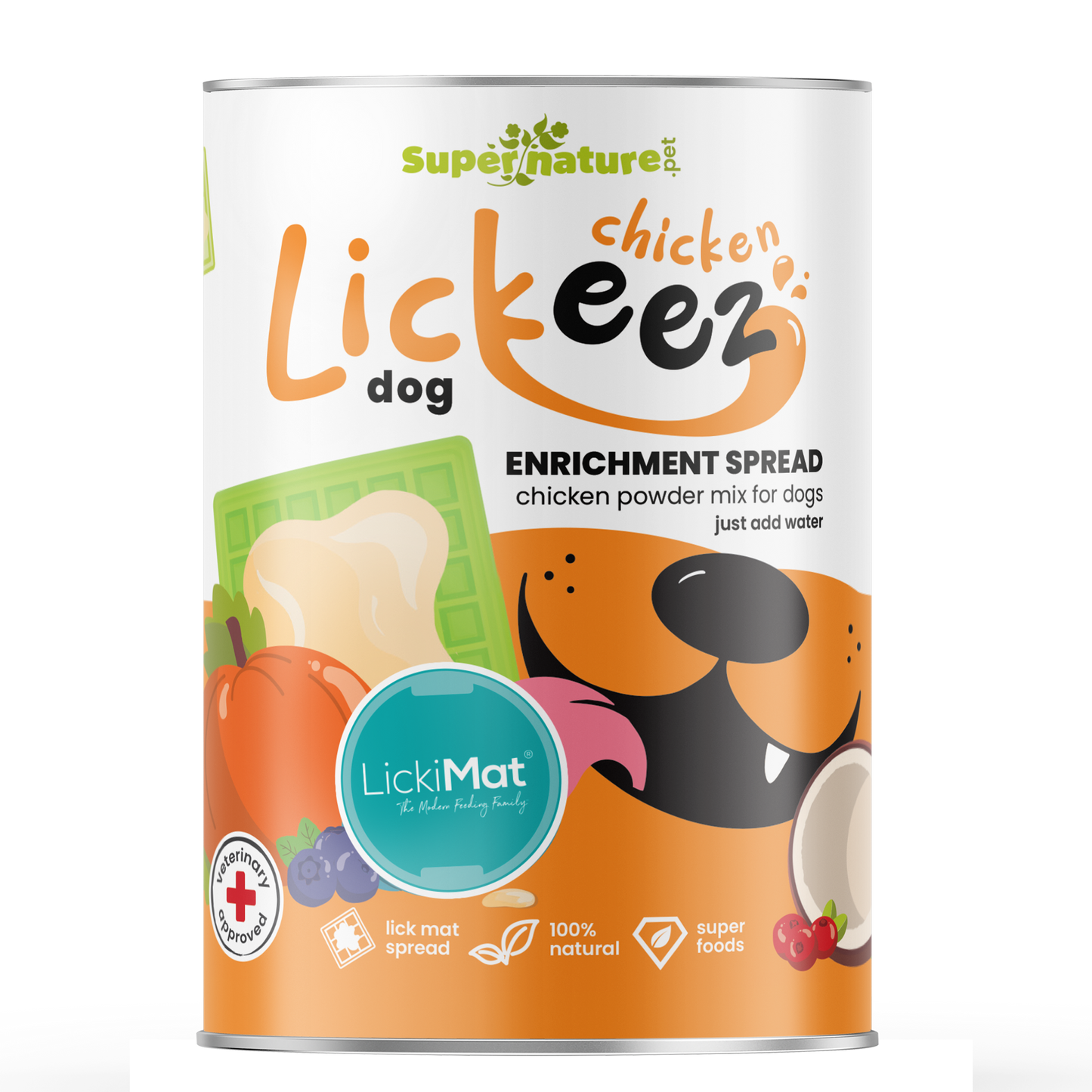 Supernature Lickeez Chicken Enrichment Spread for Dogs