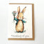 Plantable Seed Greetings Card - Thinking of You Bunny