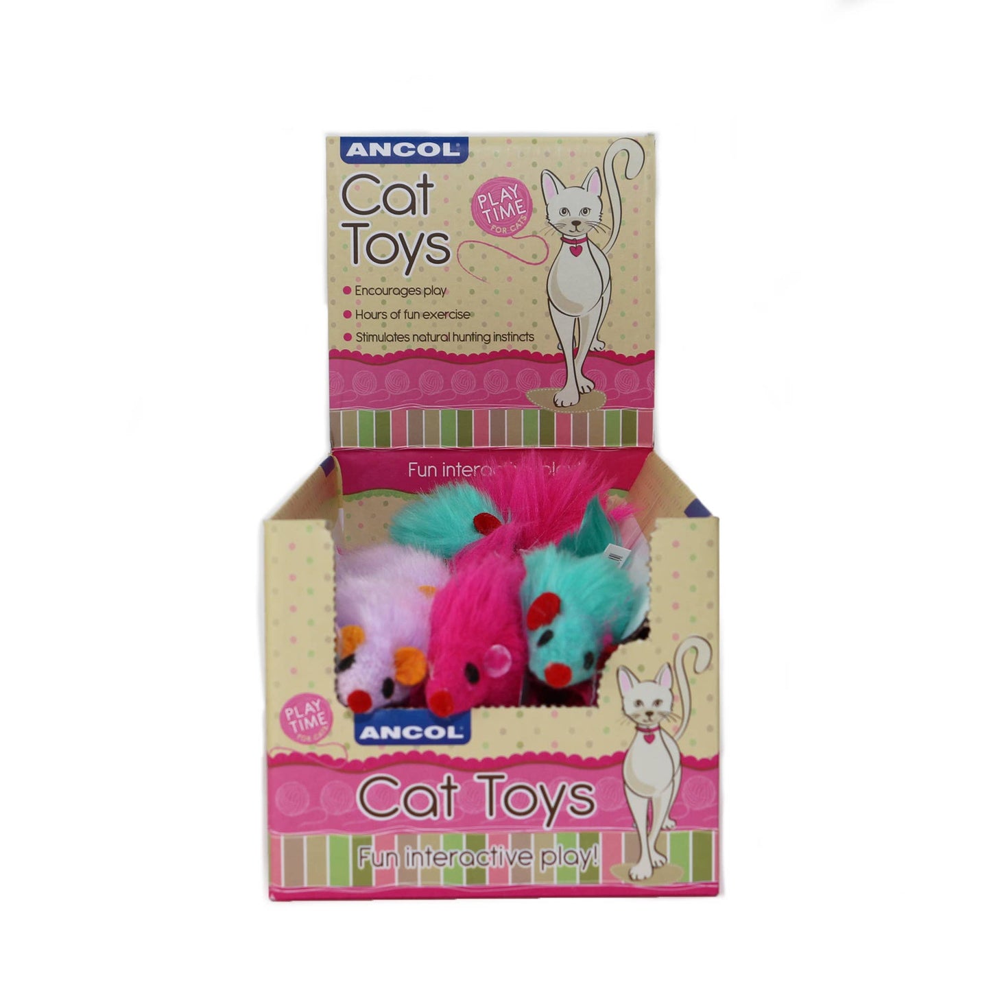 Furry Mice Cat Toy