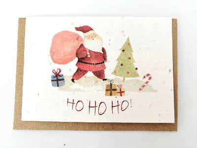 PlanetWrapIt - Ho Ho Ho - Plantable Seed Christmas Card