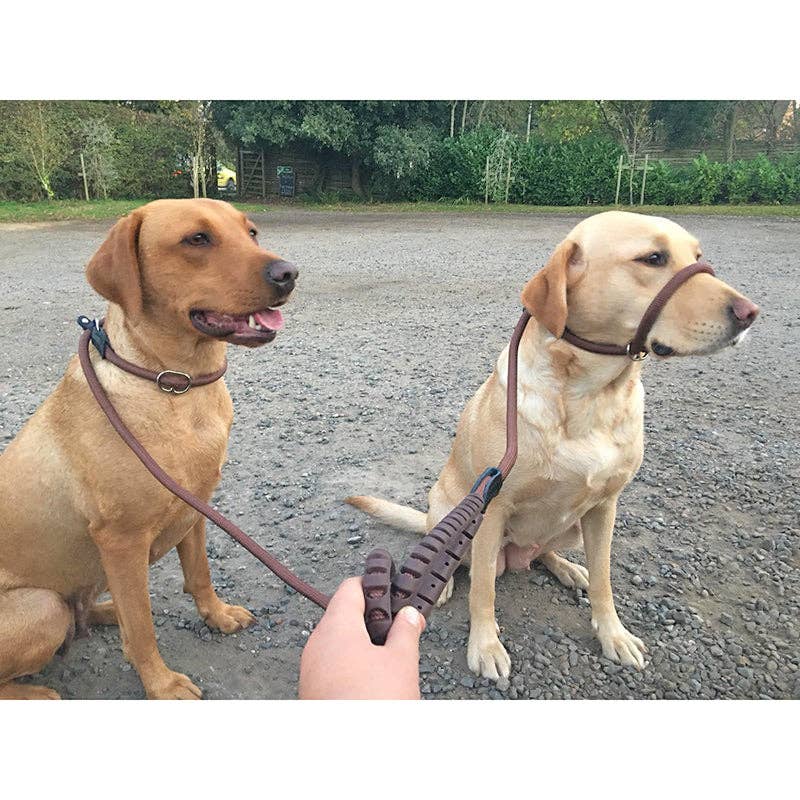 Miro & Makauri  "REGULAR GRIP"  - Slip Dog Lead with Figure: Black 13mm x 120cm