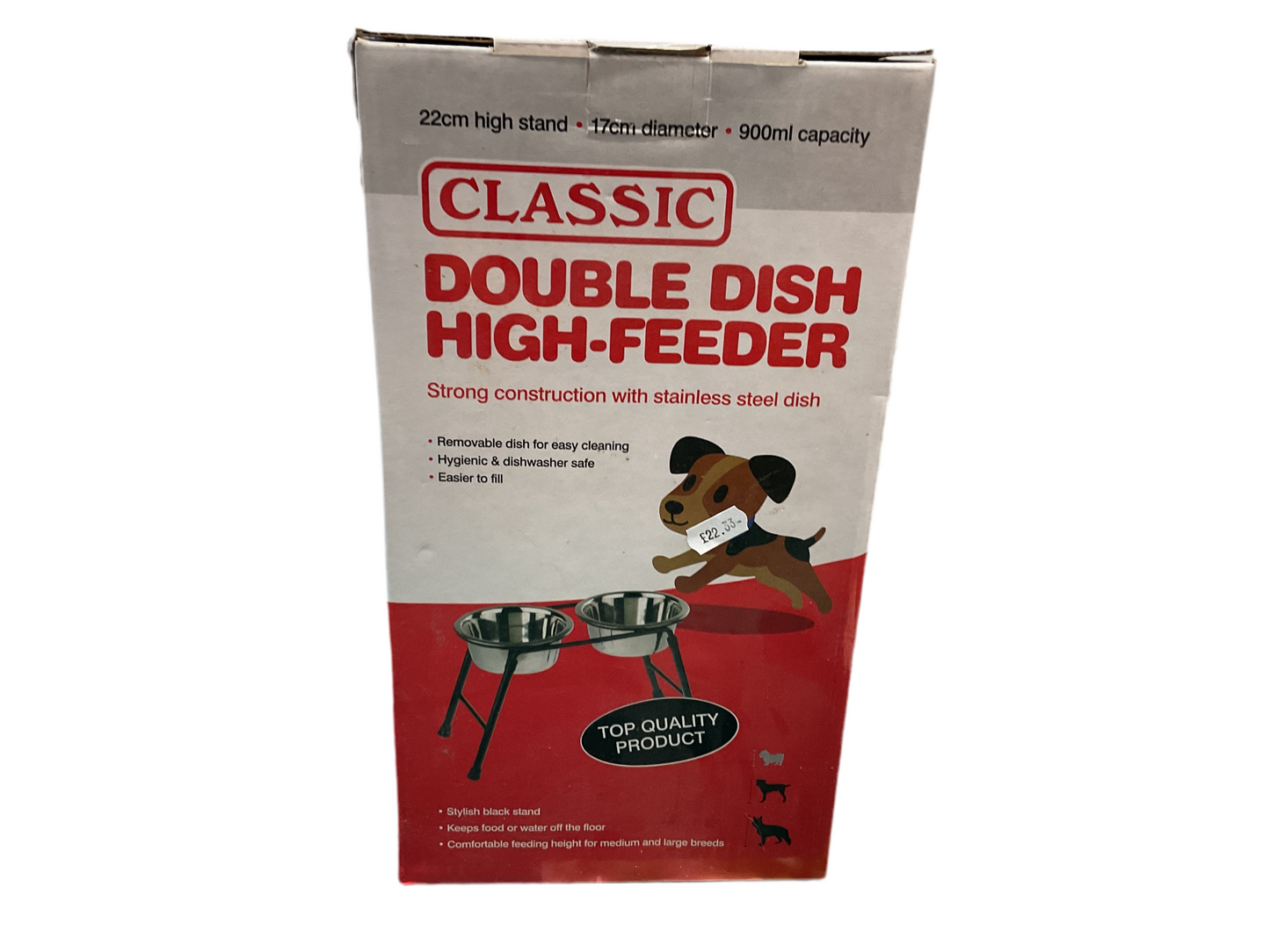 Classic Double Dish High Feeder