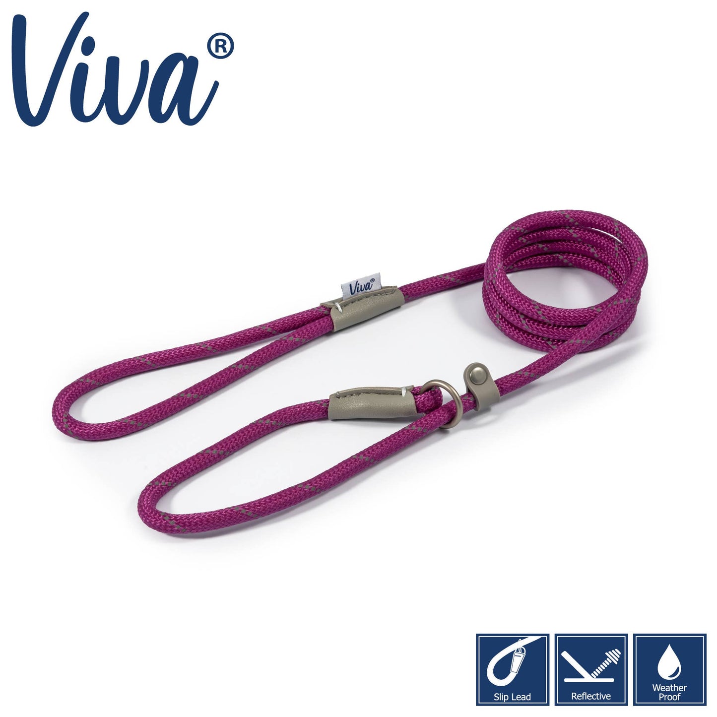Ancol Viva Rope Slip Lead 120cm x 1cm