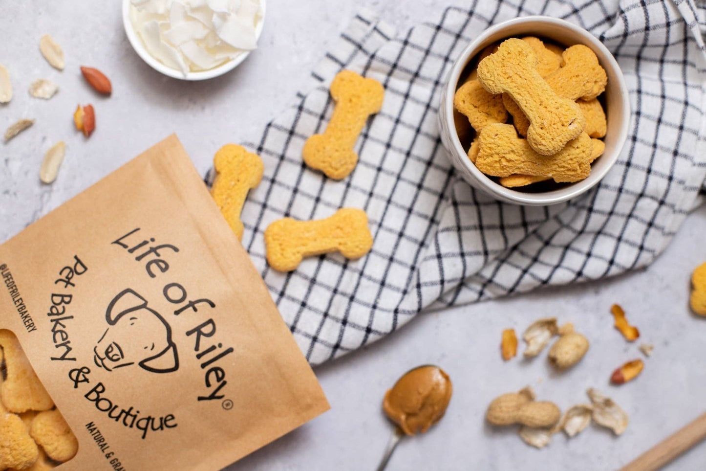 Life Of Riley Bakery Ltd - Peanut Butter Bones - Nutritionist Approved Dog Treats