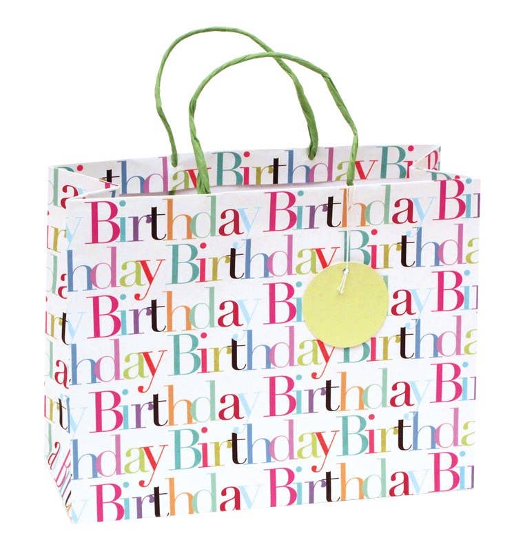 Garden Party Printed Birthday Gift Bag Spring Summer