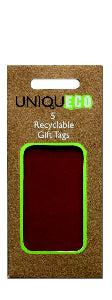Pack of 5 Gift Tags available in a selection of colours