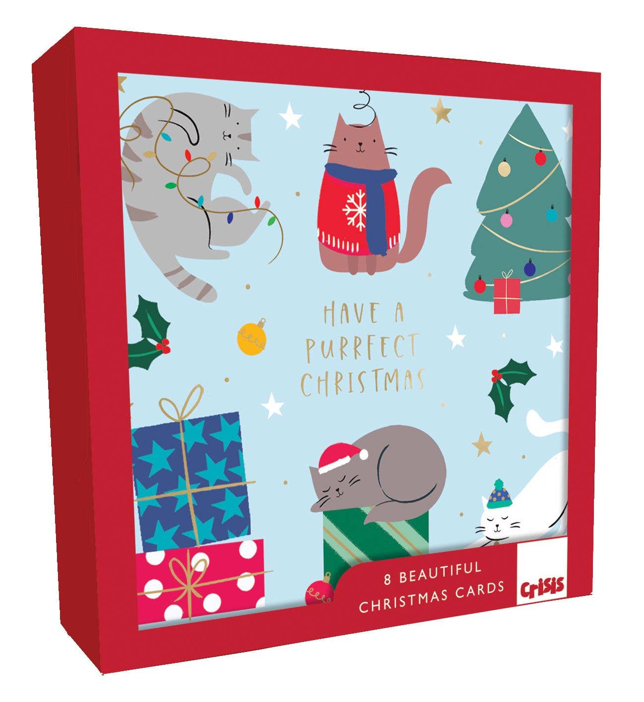 Christmas Cats-Christmas Card-CrisisSolidBoxes-Second Nature