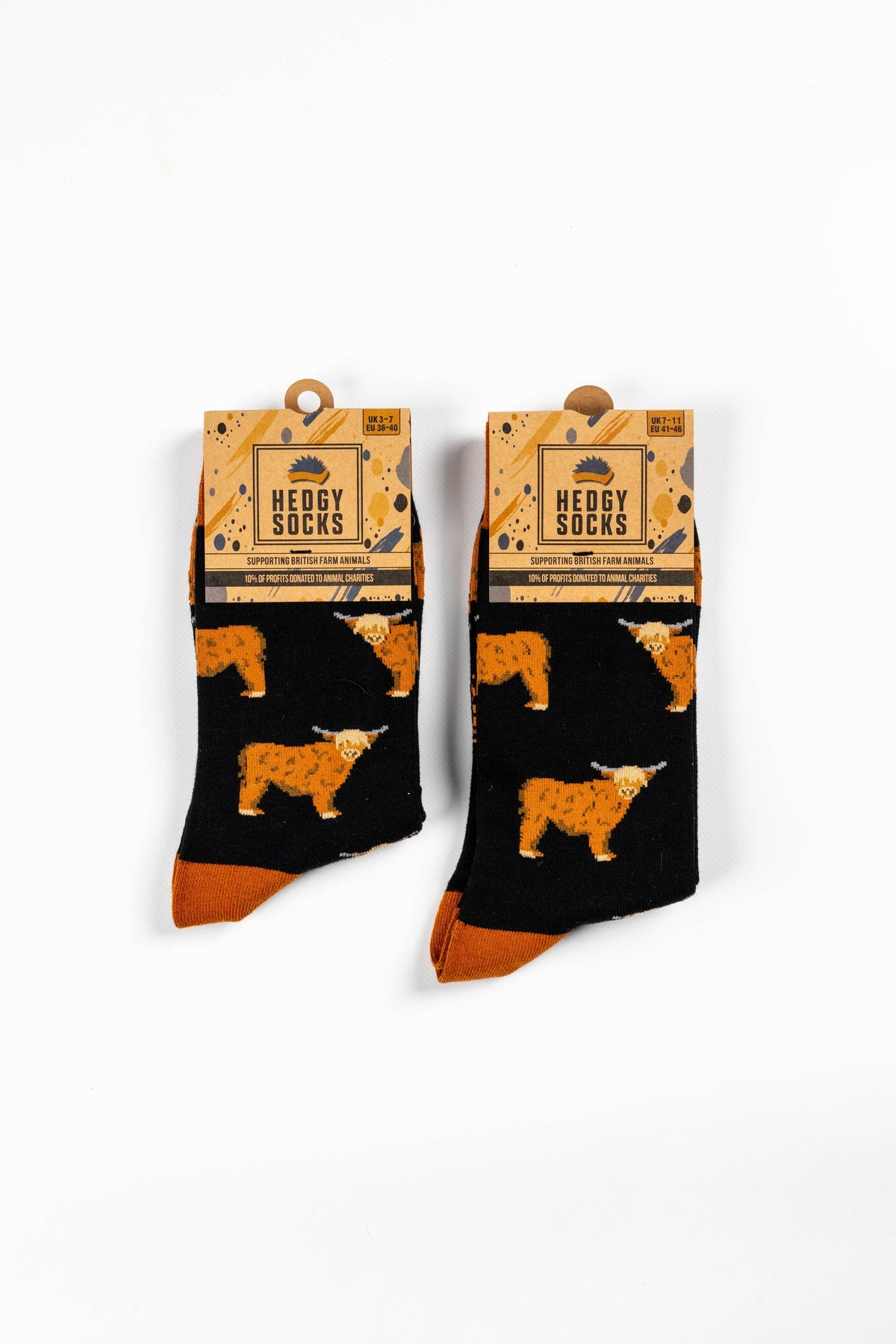 BAMBOO SOCKS | HIGHLAND COW SOCKS | FARM ANIMAL SOCKS