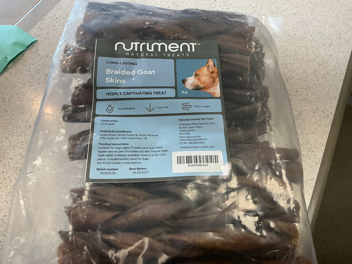Nutriment braided goat skins 1kg