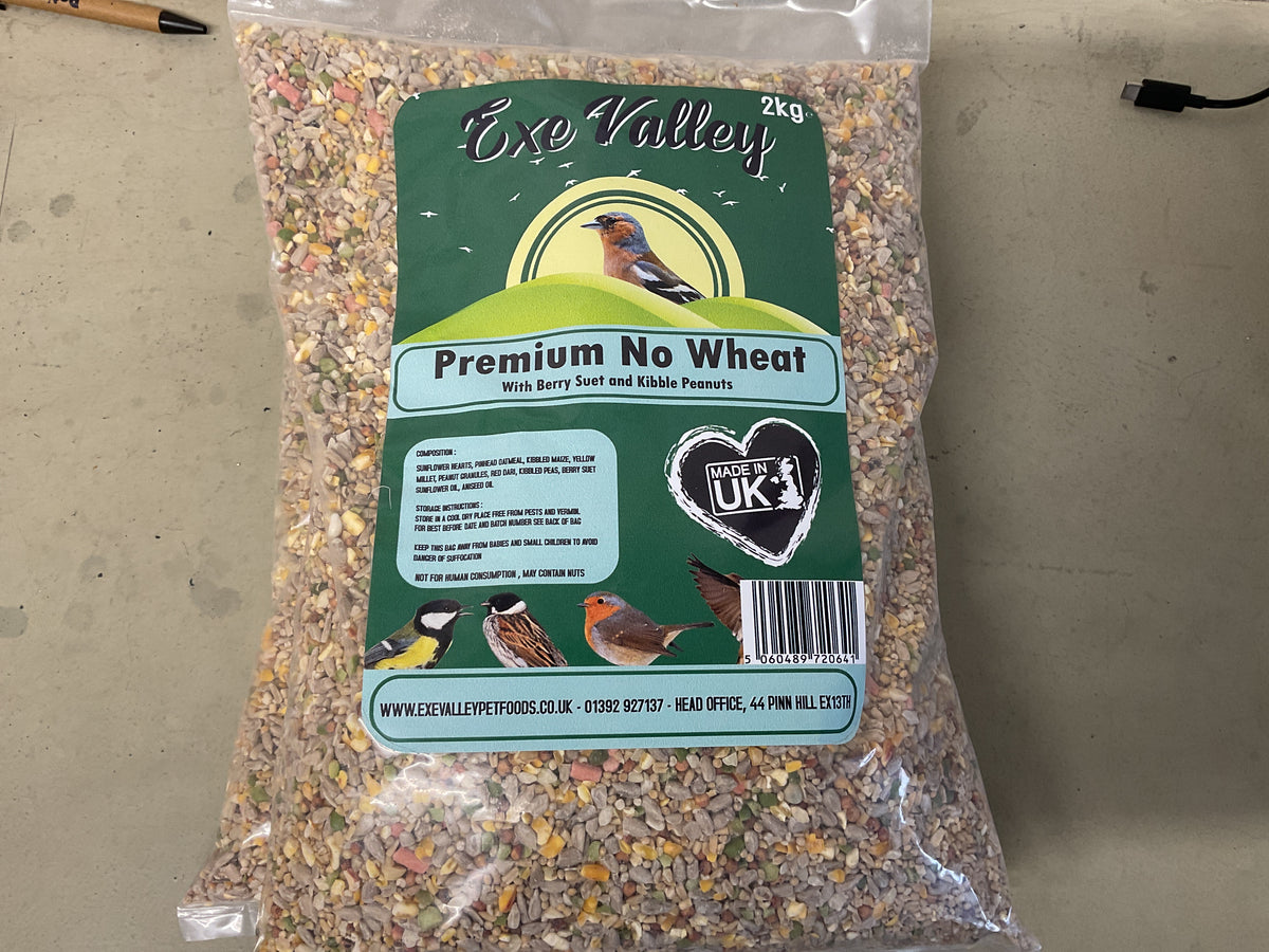 Exe valley premium no wheat wild bird seed 2 kg
