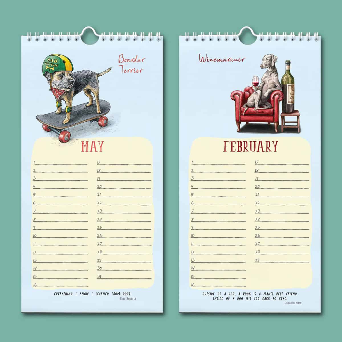 Perpetual Mutt's Nuts Calendar - Dog Calendar