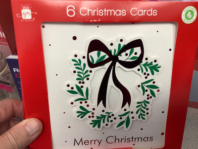 Merry Christmas cards x 6