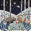 Glitter and Earth - Winter badger and hare