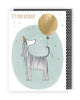 Yours Truly - Afghan Hound Dog With Balloon Card