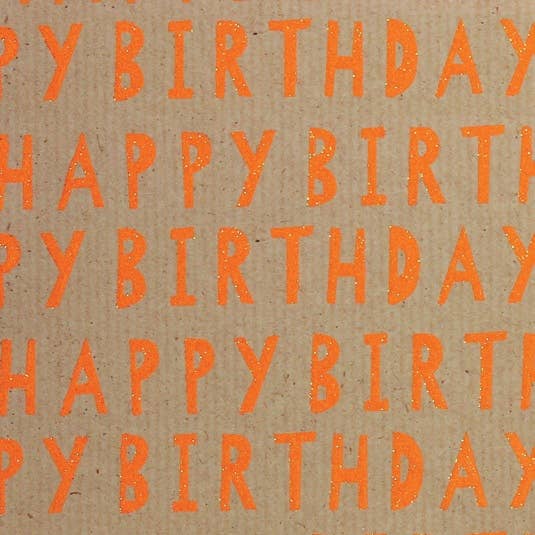 Neon Kraft Glitter Rollwrap