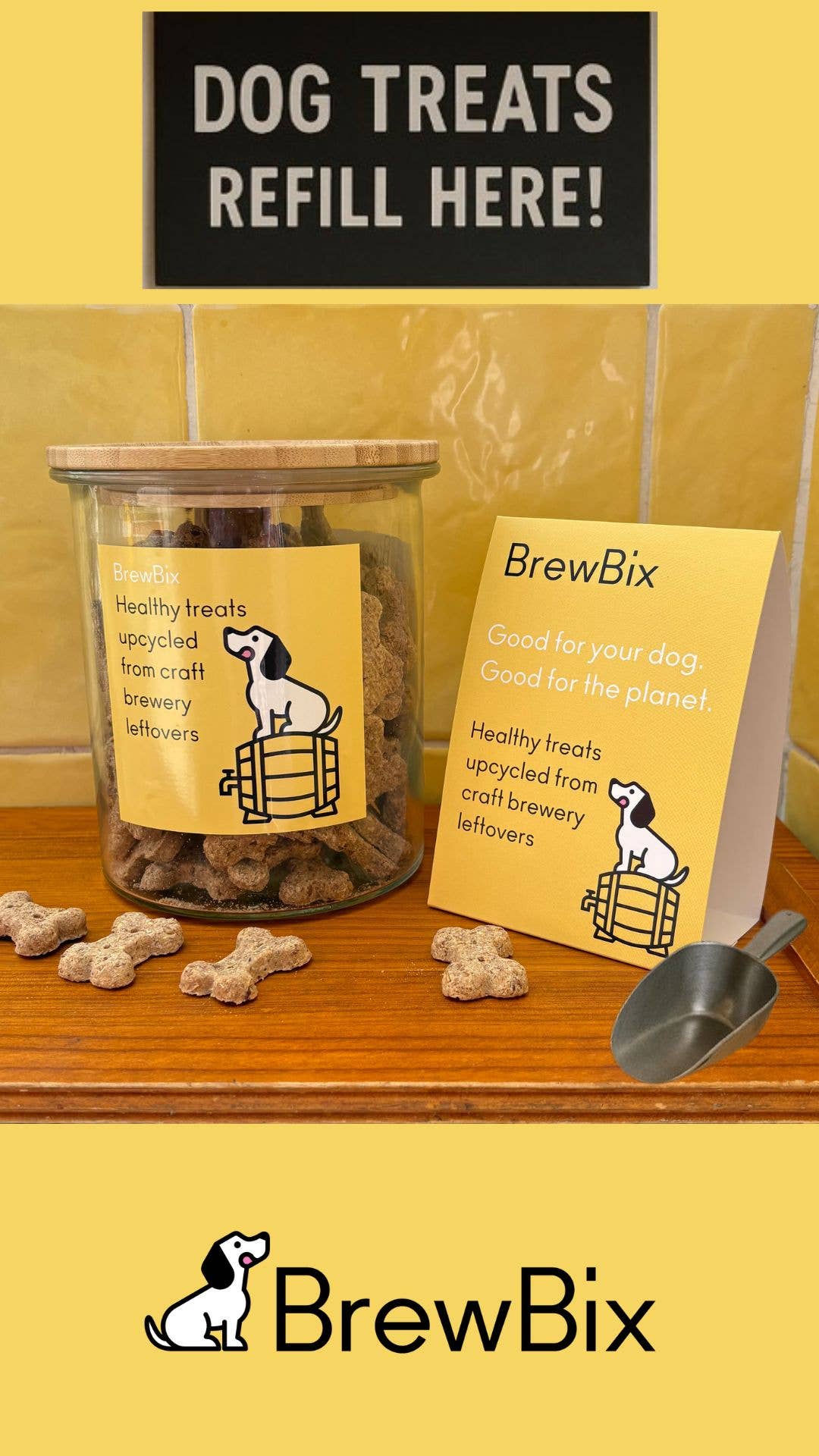 BrewBix Peanut Butter Dog biscuits