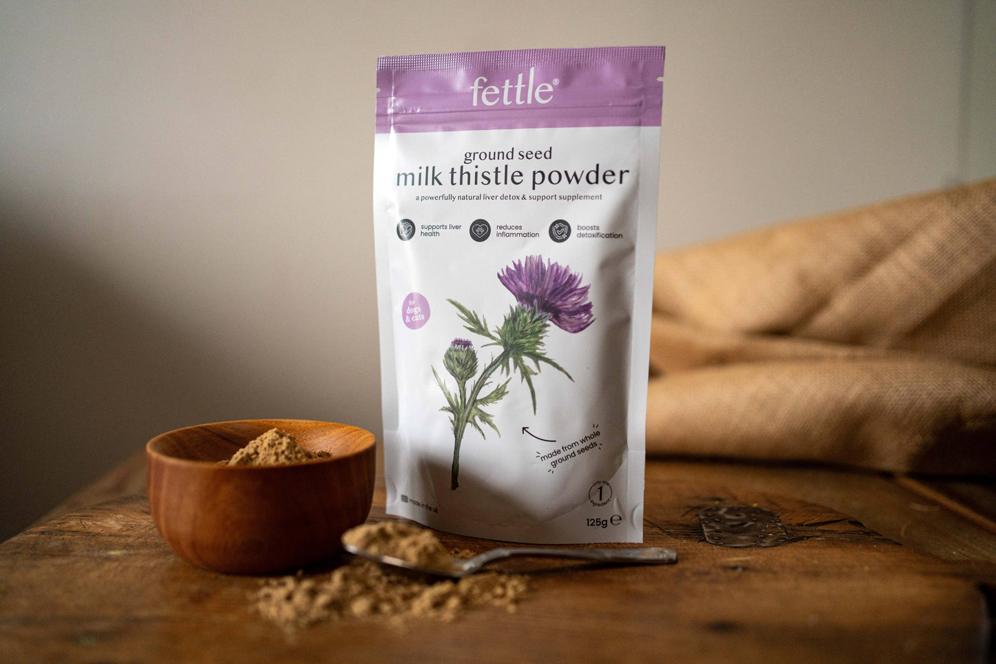 Fettle - Ground Seed Milk Thistle Powder for Dogs & Cats