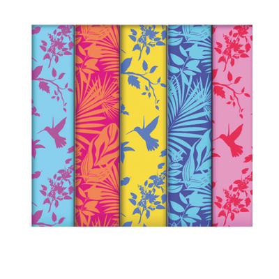 Eco-friendly Birds Blooms FSC™ roll wrap paper Spring