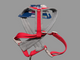 Viva Padded Harness XL Red 70-98cm