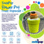 Flower Pot Durable Rubber Treat Dispenser & Enrichment: Green