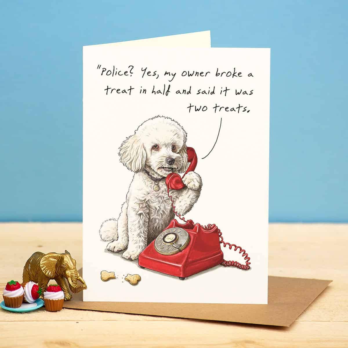 Bewilderbeest - Treat Crime Card  - Everyday Card - Funny