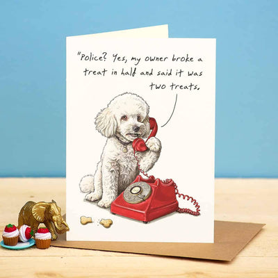 Bewilderbeest - Treat Crime Card  - Everyday Card - Funny