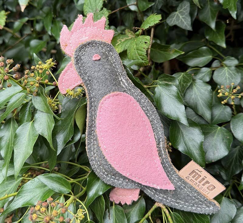 Perry Parrot - Woollen Felt Dog Toy