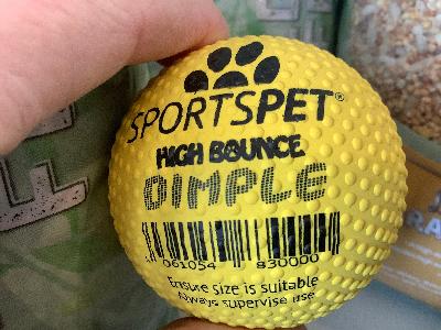 Sportspet high bounce dimple ball