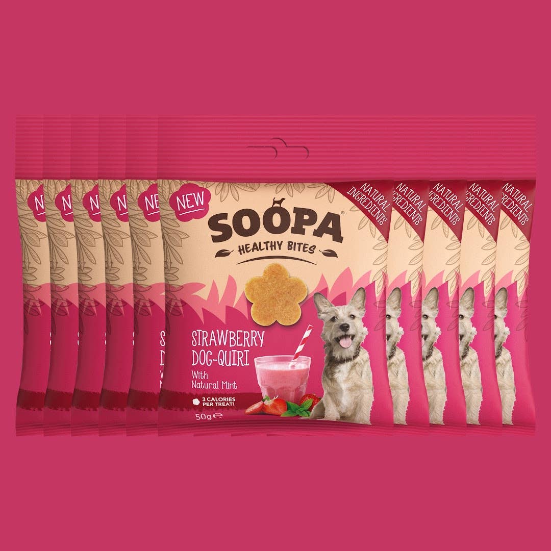 Soopa Strawberry Dog-Quiri Dog Treats