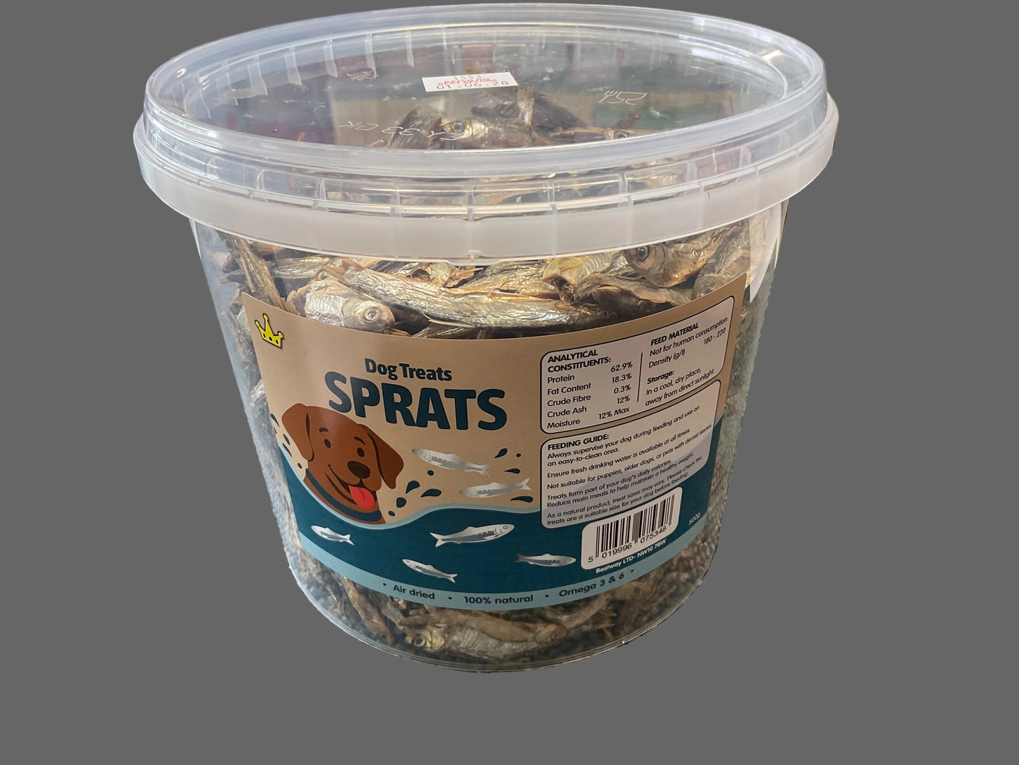 Dog Treats Dried Sprats 500g