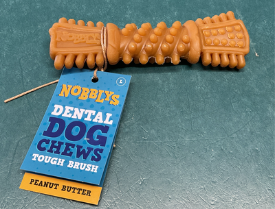 Nobblys Dental Dog Chews Peanut Butter Bone