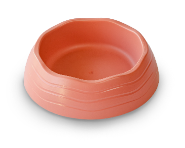 Recycled Ocean Plastic Dog Bowl: Coral Pink