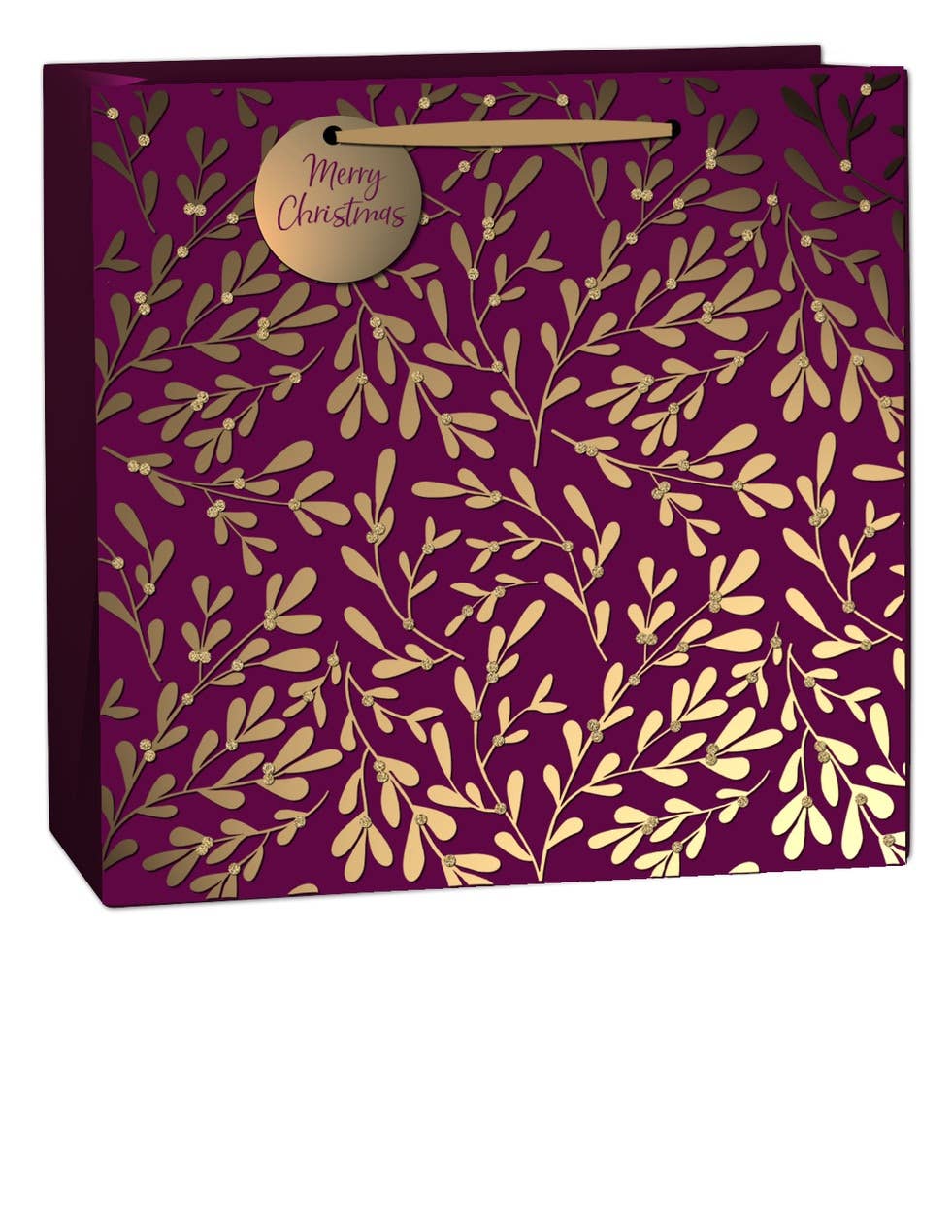 Christmas Luxe Berry Eco-Friendly Glitter Gift Bags