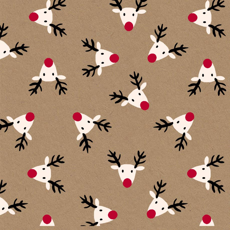 Christmas Ho Ho Eco kraft recycled Wrapping Paper (42rolls)