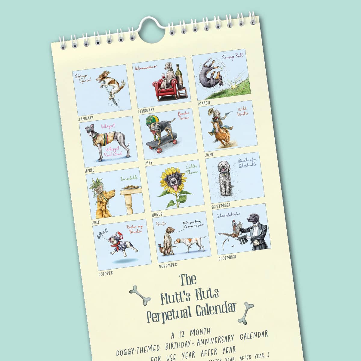 Perpetual Mutt's Nuts Calendar - Dog Calendar