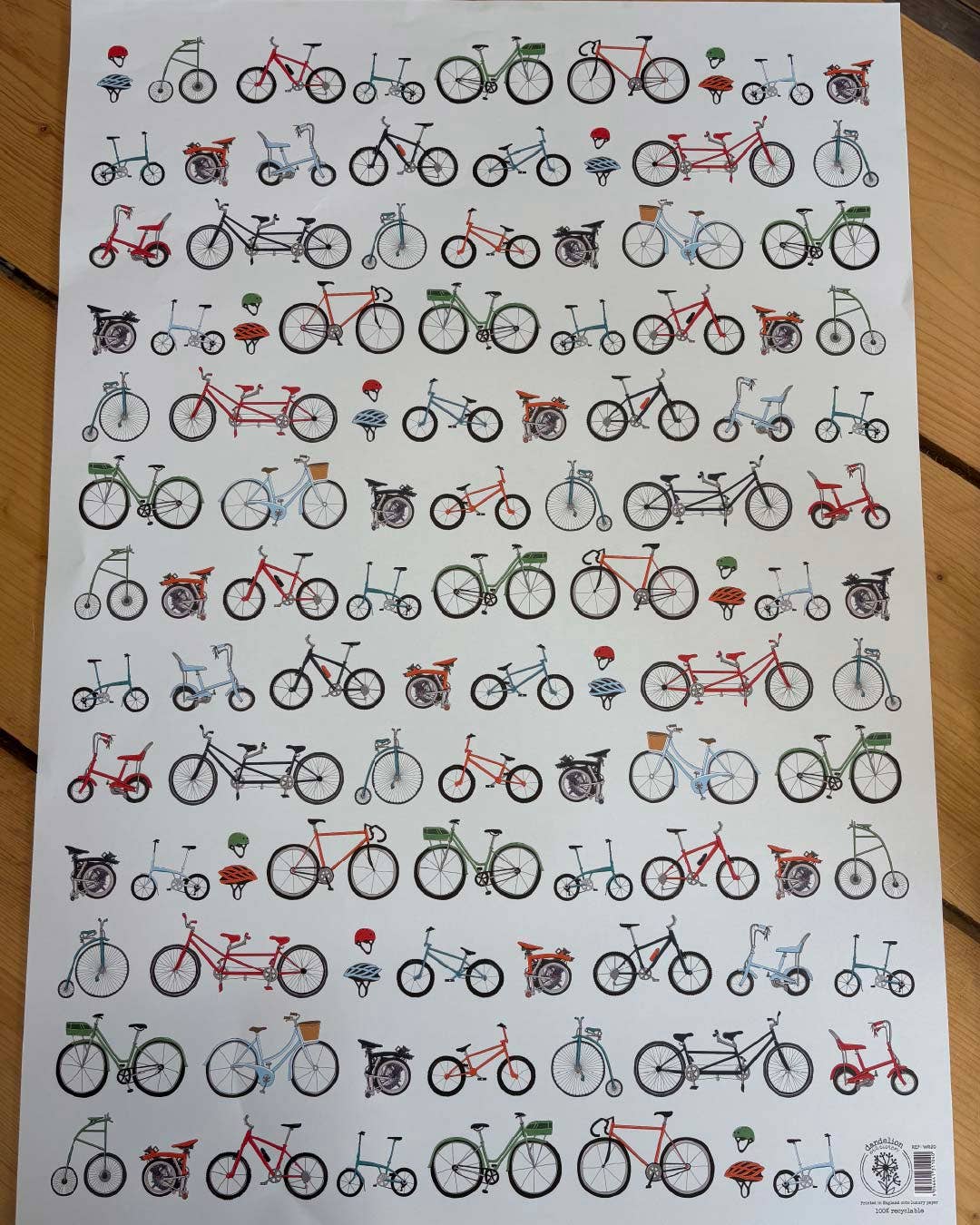 Gift Wrap - Cycling