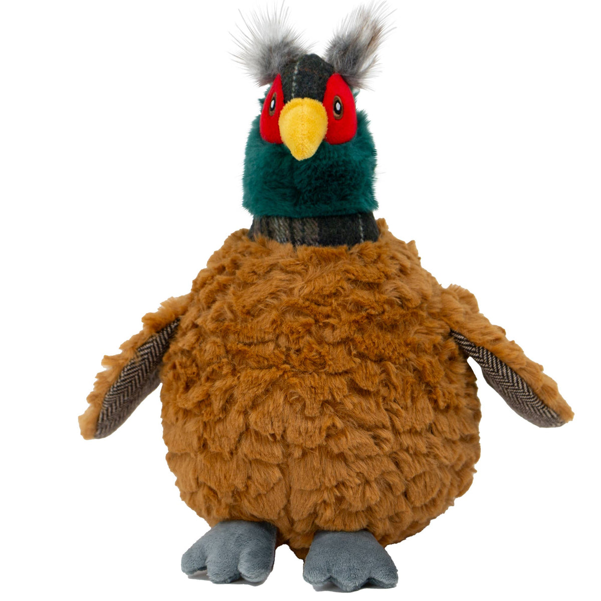 Heritage Phoebe Pheasant Dog Toy with squeak and crinkle