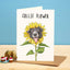 Collie Flower Card - Everyday Card - Funny